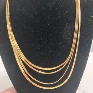 Elegant Gold Necklace PREMIER DESIGNS Matte Gold Tone